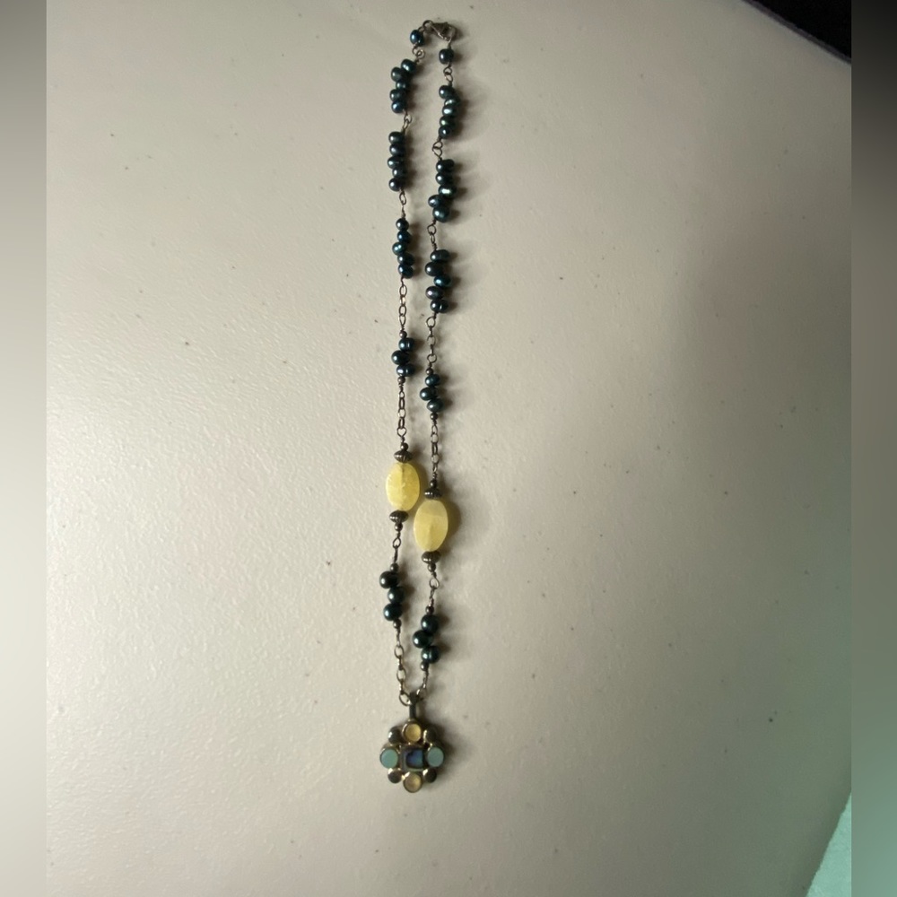 Nice sterling and pearl necklace.  Well made.